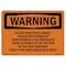 Signmission Safety Sign, OSHA WARNING, 7" Height, Rigid Plastic, Do Not Open This Cabinet, Landscape OS-WS-P-710-L-12559 - alternate 1